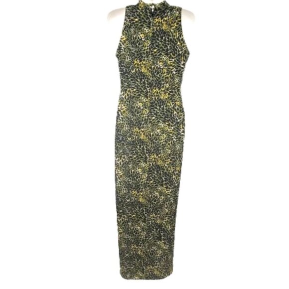 Women's Animal Print Maxi Sleeveless Long Dress Party Gown- XS/S - Picture 6 of 15